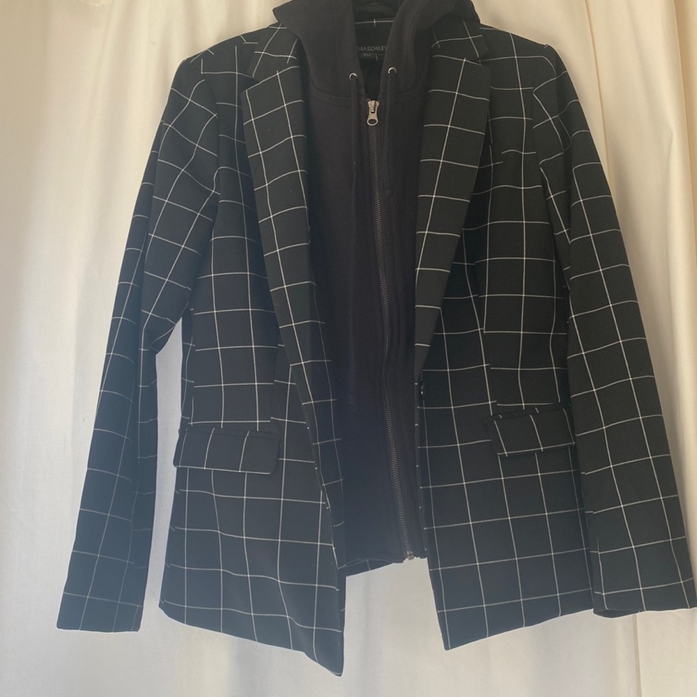 Cynthia Rowley blazer w zip up hoodie size L